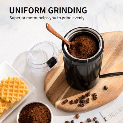 شفرة صغيرة 200 واط مطحنة حبوب القهوة اليدوية 60 جرام ماكينة إسبريسو كهربائية شخصية