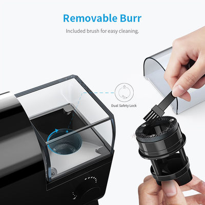 مطحنة القهوة الصغيرة ذات الأزيز الأسود 100 وات آلة طحن القهوة للمنزل