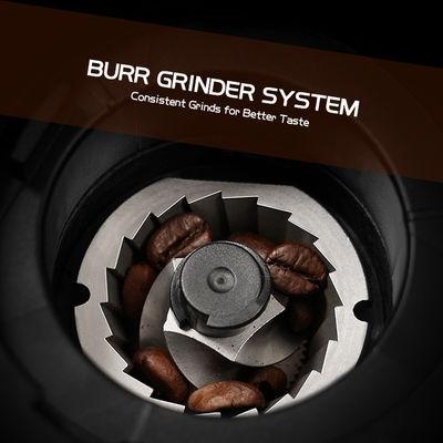 مطحنة قهوة مخروطية الشكل صغيرة قابلة للتعديل بـ 19 إعدادًا لصنع قهوة الإسبريسو التجارية